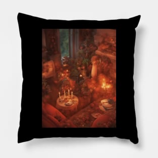 Christmas house Pillow