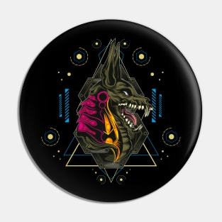 ANUBIS SACRED GEOMETRY Pin