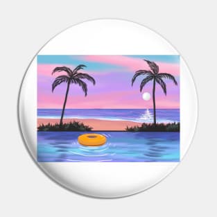 Pool Sunset Pin