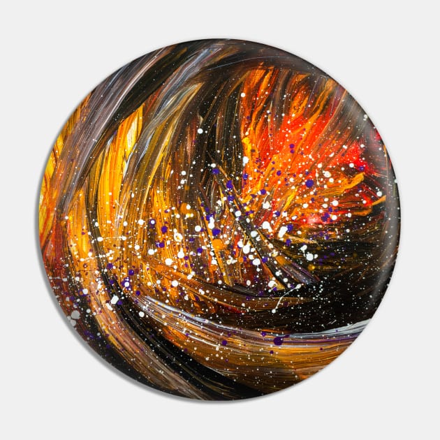 Heated Abstract Pin by redwitchart