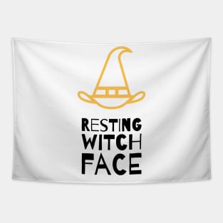 Resting Witch Face Tapestry