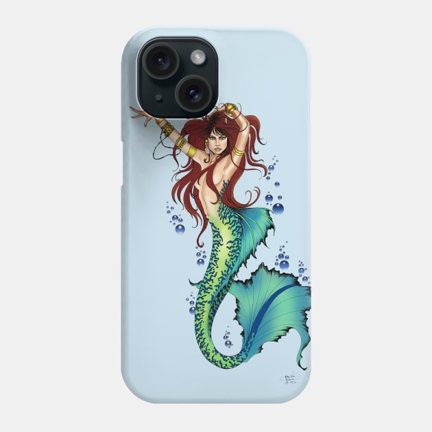 Mermaid Bubbles Phone Case by tigressdragon