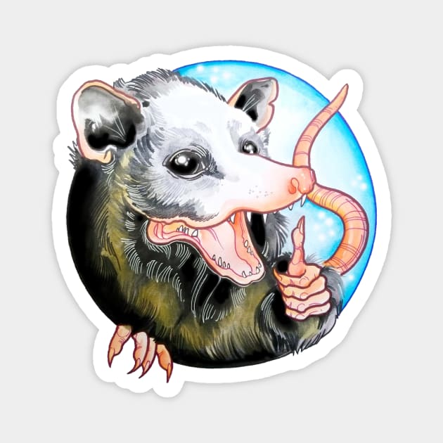 Thumbs up Opossum! Magnet by NinjaSquirell