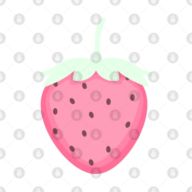 Kawaii Strawberry by KawaiSticker