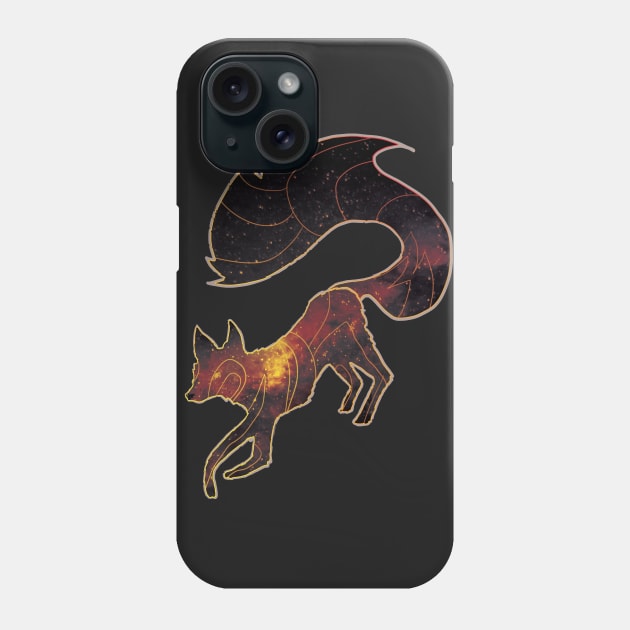 Galaxy Fox Phone Case by Muni