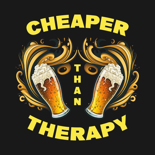 Beer Cheaper than Therapy by i2studio