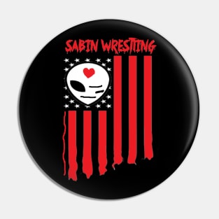 JOHNNY SABIN ''SABIN WRESTLING'' FLAG Pin