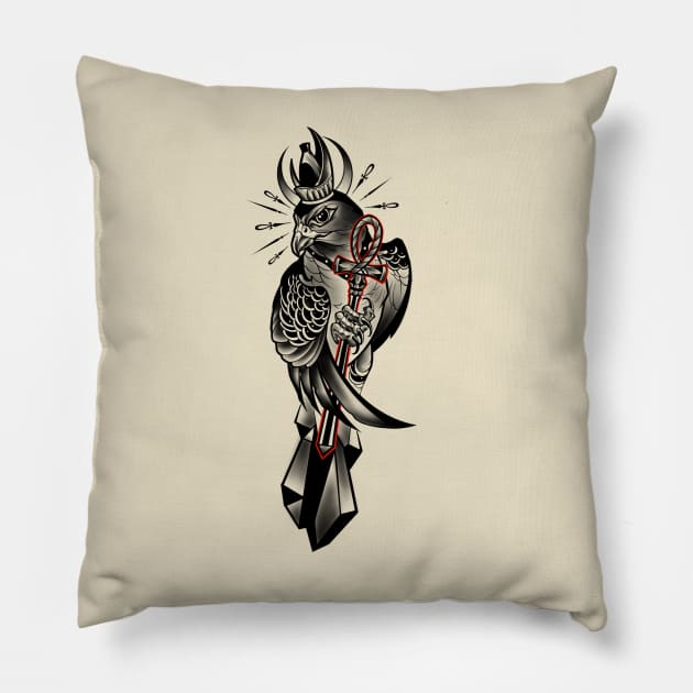 The Egyptian God RA Pillow by BSKR