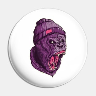 Screaming Gorilla Pin