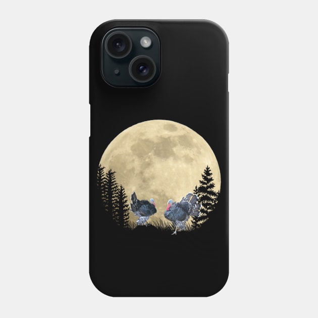 Romantic turkey with bat at night in the moonlight Phone Case by BurunduXX-Factory