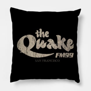 Vintage The Quake FM99 San Francisco Pillow