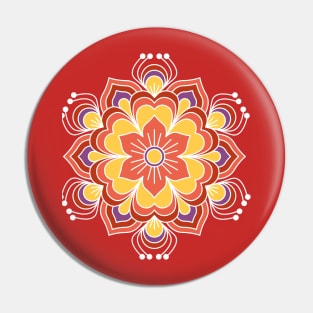 Colorful Rangoli - Beautiful Rangoli Design Pin
