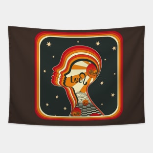 Leo 70s Style Art Tapestry