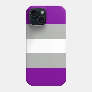 grey-asexual pride flag Phone Case