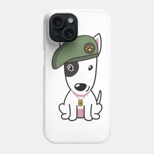 Green Beret Bull Terrier Phone Case