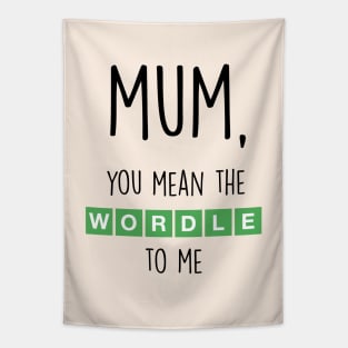 WORDLE MUM Tapestry