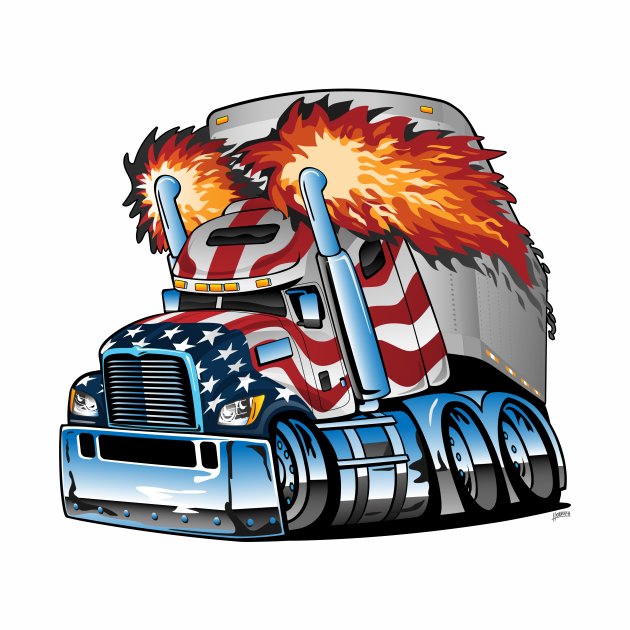 Free Free American Flag Trucker Svg 739 SVG PNG EPS DXF File