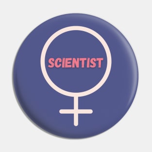 Woman in science Pin