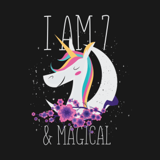 7 years old Birthday Unicorn T-Shirt