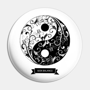 YIN YANG MANDALA Pin