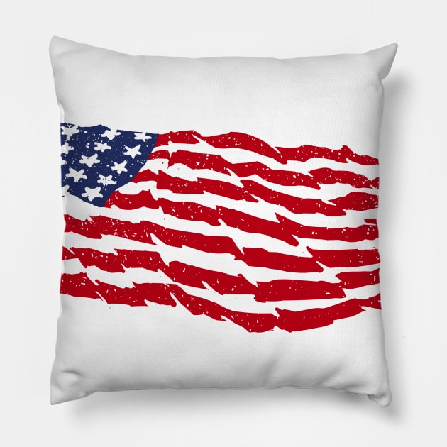 Flag of the United States Pillow by barmalisiRTB