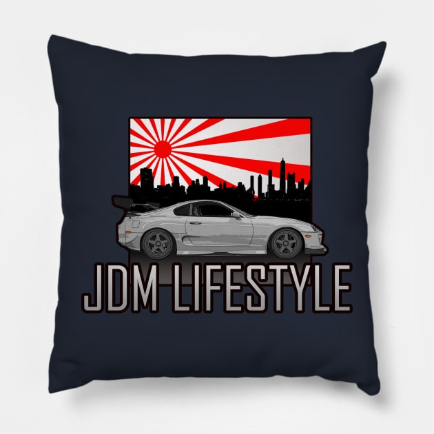 Toyota Supra MK4 Pillow by JDMzone