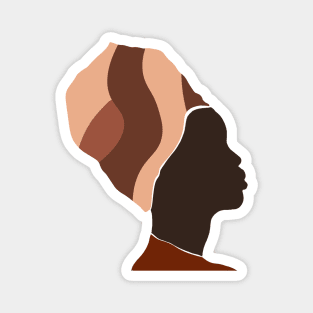 Black African Woman T-Shirt Magnet