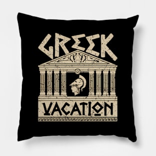 Greek Vacation Ancient Ruins Greece Pillow