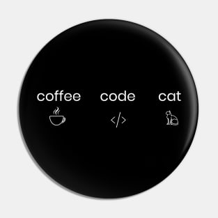 COFFEE CODE CAT Pin