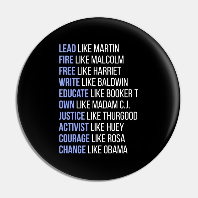 Black Ledgends, Black History, African American, Civil Rights Leaders, Dream like Martin Pin by UrbanLifeApparel