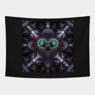 Emerald heart Tapestry