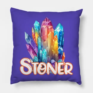 Stoner T-shirt Crystal Lovers Rock Hound 420 Pot Smoker Pillow