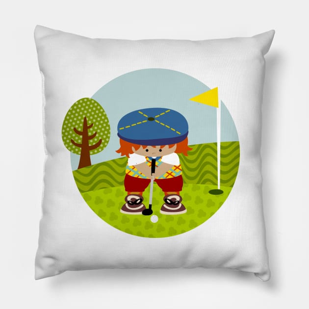 Golf Pillow by soniapascual