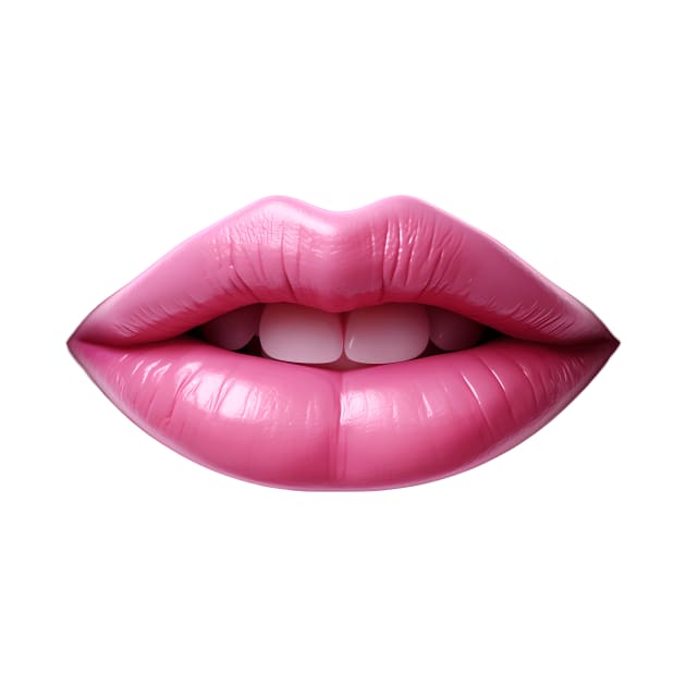 Pink Lips by BarnesPrintHub