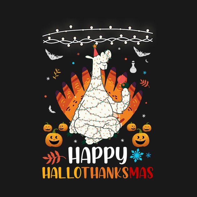 Christmas Happy HallothanksMas Funny Xmas Winter by Hasibit