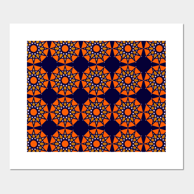 Discover Multicolor Geometric figure repetion pattern - Geometrical - Posters and Art Prints