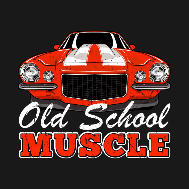 Grunge Old School Muscle Car T Shirt by Nifty T Shirts