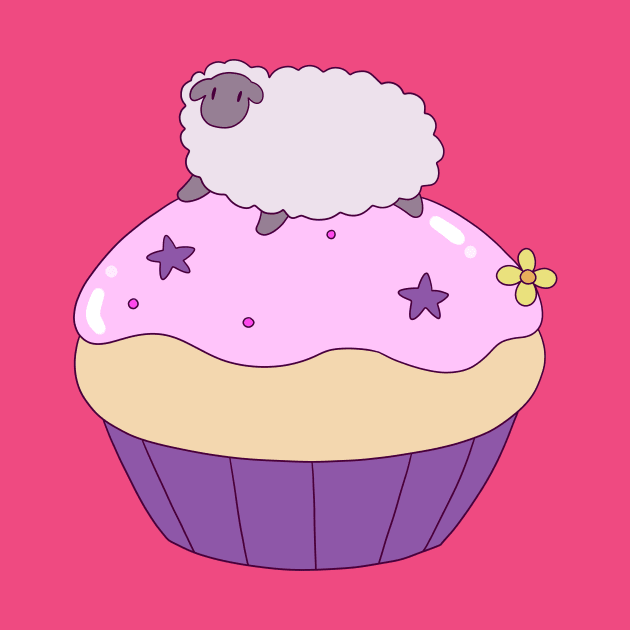 Sheep and Giant Cupcake by saradaboru