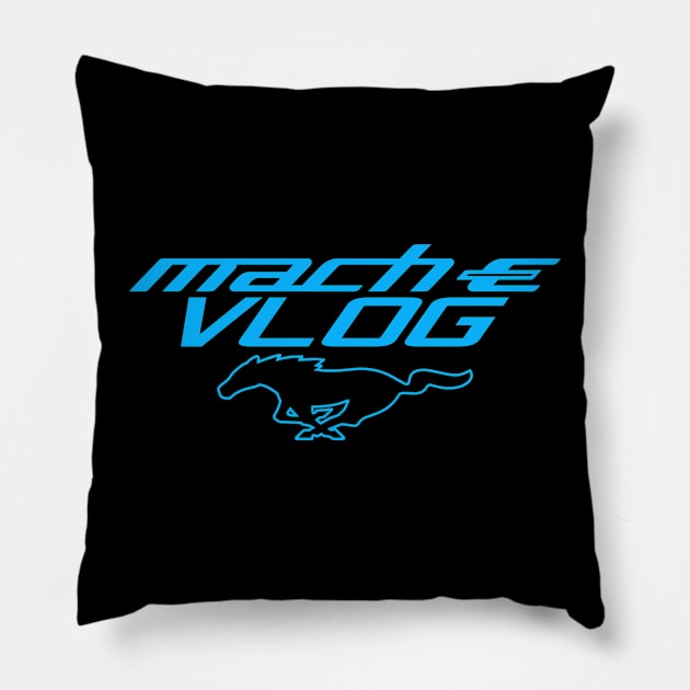Mach-E Vlog Pony Merch Pillow by zealology