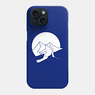 Skier in White Phone Case