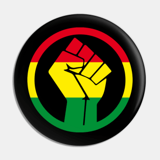 Black Power Fist, black lives matter, black history, Africa colors Pin