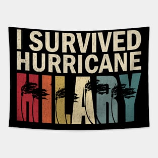 I Survived Hurricane Hilary Tapestry
