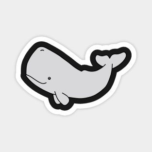 Cartoon Sperm Whale Magnet