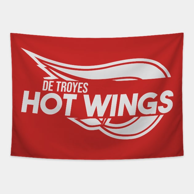 Name Thru Logo - Hot Wings 1 Tapestry by SDCHT