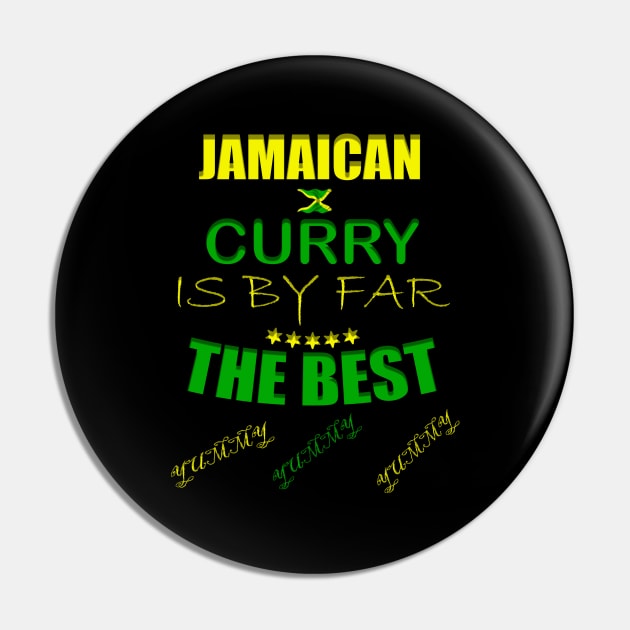 Jamaican Curry, Jamaica Flag Pin by alzo