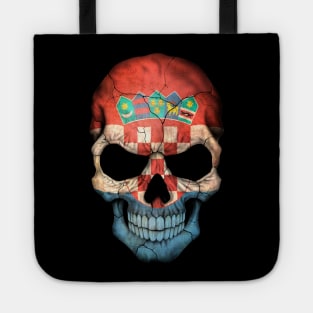 Croatian Flag Skull Tote