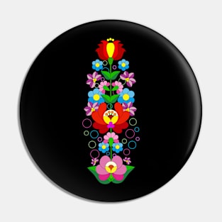 Floral Ethnic Motive Pin