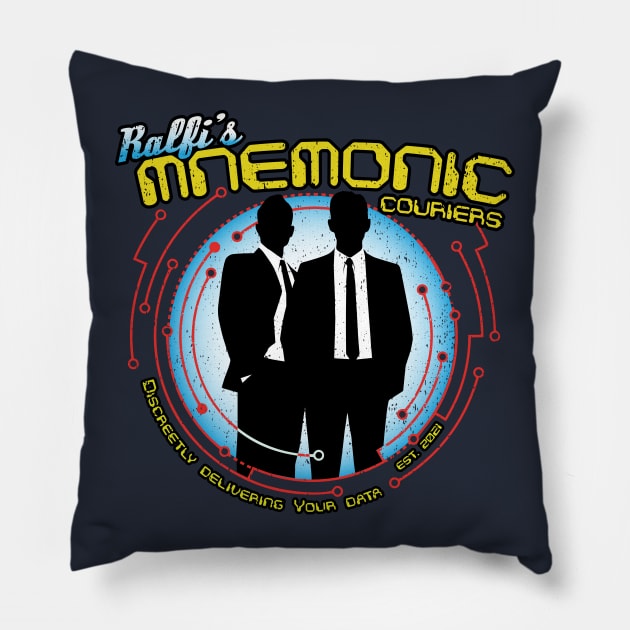 Ralfi's Mnemonic Couriers Pillow by DeepSpaceDives