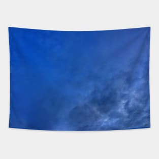 More Speckled Dark Blue Grainy Clouds - Cloudy Day Tapestry