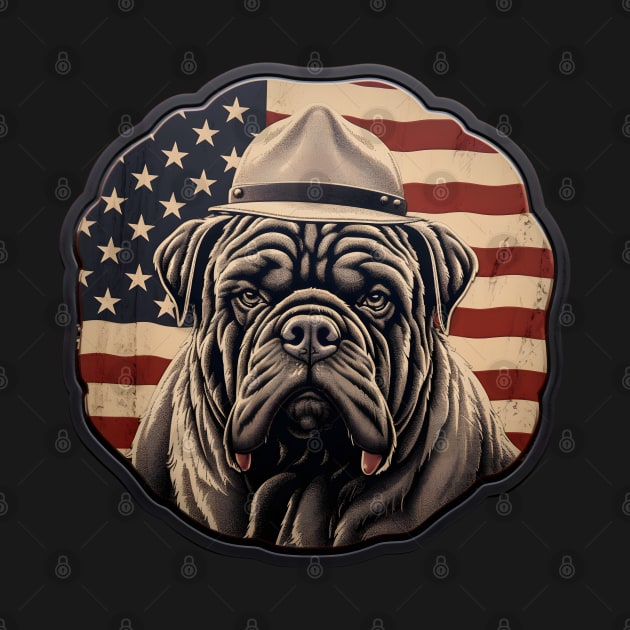 Bullmastiff 4th of July by NatashaCuteShop